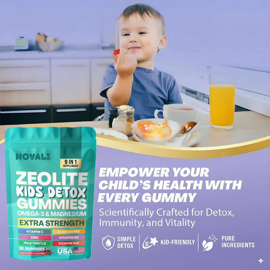 NOVALI - Kids Gut Detox & Multivitamin Gummies