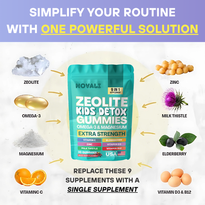 NOVALI - Kids Gut Detox & Multivitamin Gummies