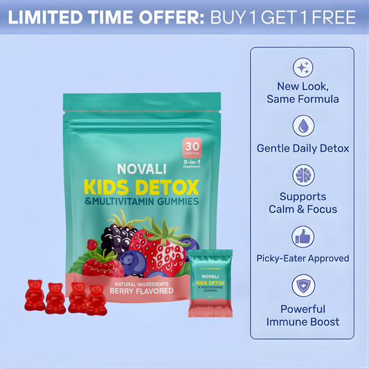 NOVALI - Kids Detox & Multivitamin Gummies